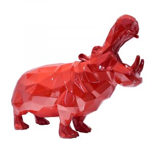 Hippo Sculpture Rouge Chine Fournisseur