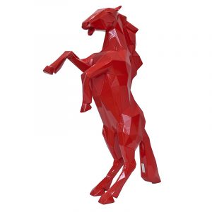 Sculptures de chevaux en résine China Maker Rouge