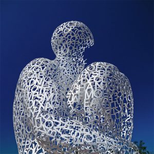 1I709080 sculptures en acier inoxydable
