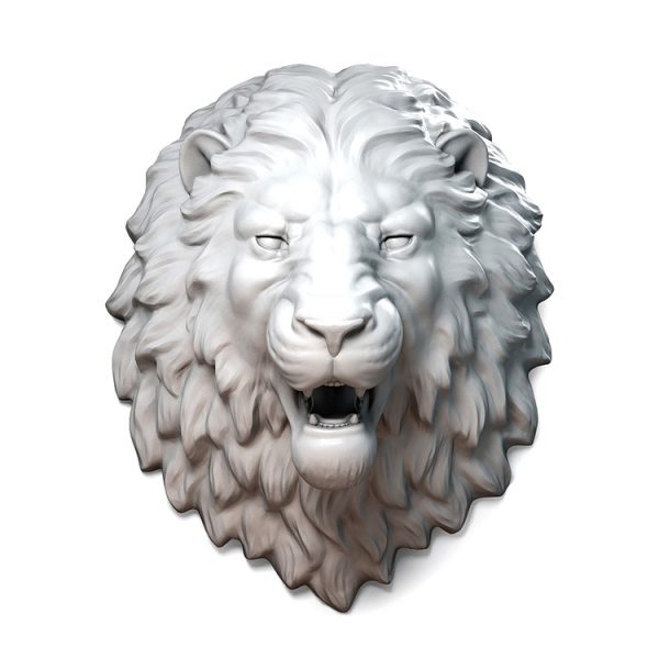 1I711002 resin lion head (1)