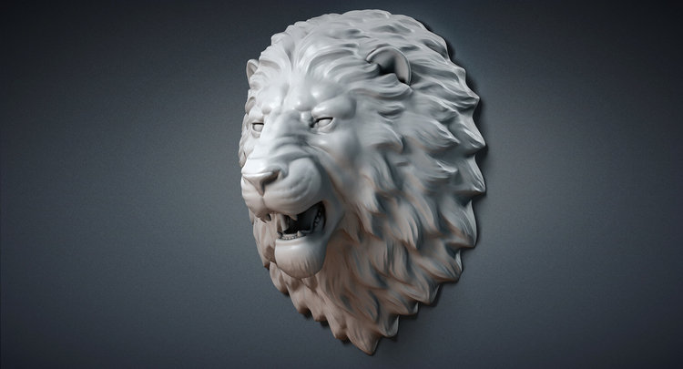 1I711002 resin lion head (6)
