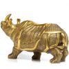 1I904063 Brass Rhinoceros Feng Shui Products (4)