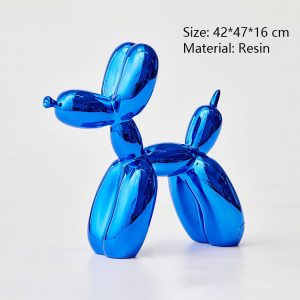 Скульптура собаки с синим воздушным шаром онлайн-продажа