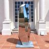 mirror polished stainless steel sculpture (2)