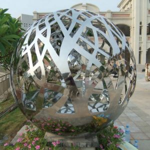sculptures de jardin modernes en acier inoxydable (3)