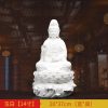 1J513001 white porcelain kwan yin statue C (2)