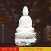 1J513001 white porcelain kwan yin statue C (3)