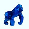 1L204009 Fiberglass Gorilla Statues Gorille Bleu