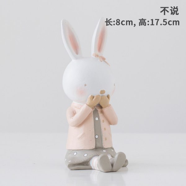 Rabbit Figurines Collectibles No Say