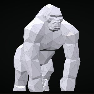 1L204008 Статуя большой гориллы Статуя гориллы (3)