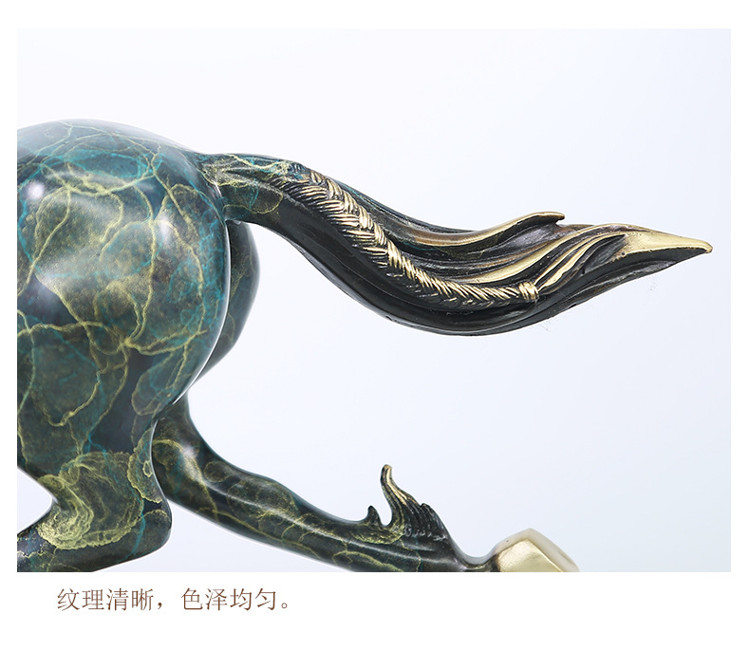 Feng Shui Running Horses Statue Detail (10)