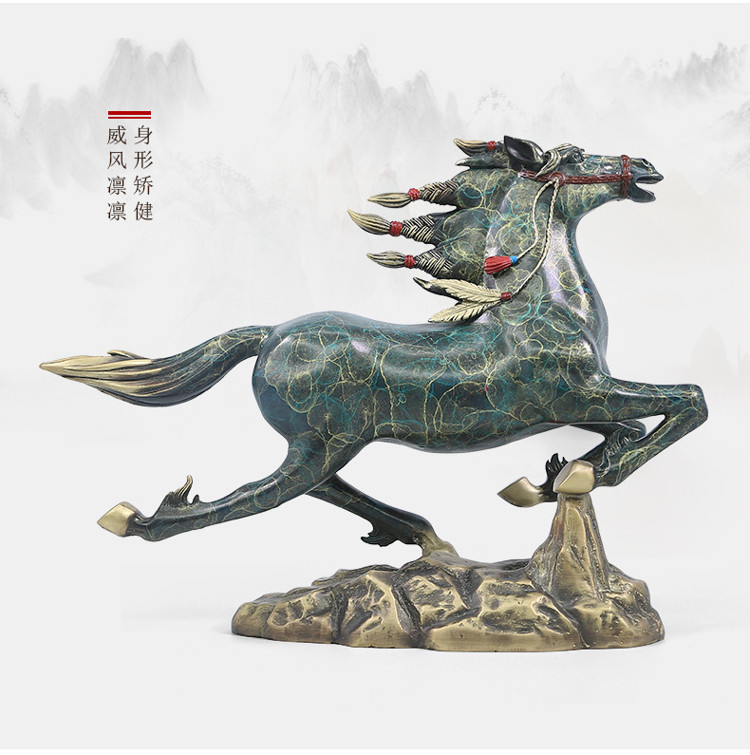 Feng Shui RunninFeng Shui Running Horses Statue Detail (4)g Horses Statue Detail (4)