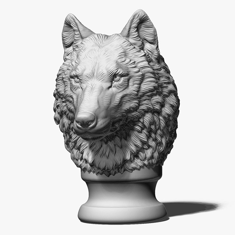 Wolf Head Sculpture Supplier (3)