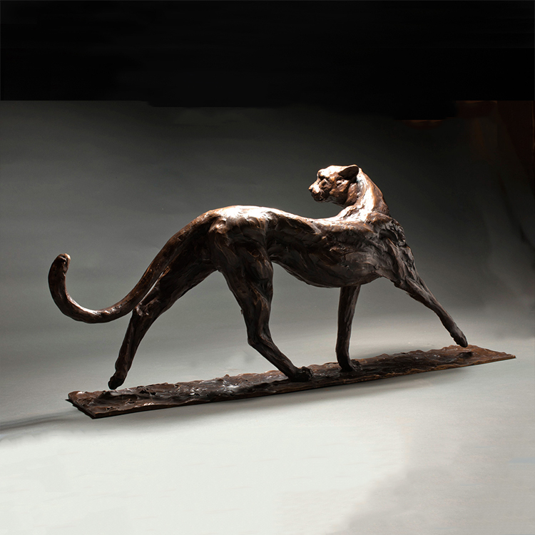 bronze cheetah statues maker (6)