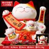 1IC02001 2161 Ceramic Chinese Lucky Cat Amazon Ornament