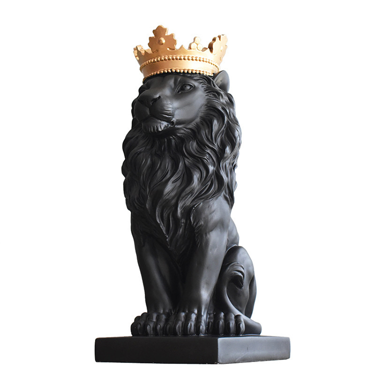 1J727001 crown lion statue