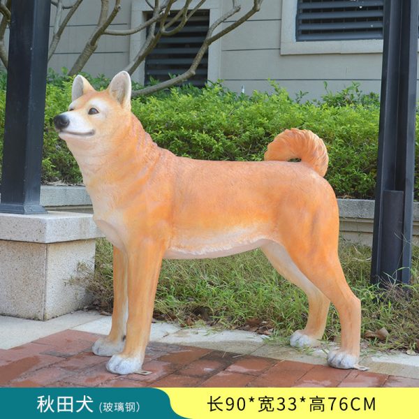 1JC16001 Akita Dog Statue Maker