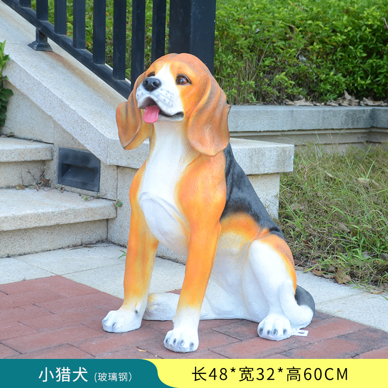 Beagle Garden Statue Fiberglass Resin