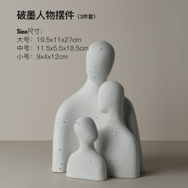 1JC21015 abstract family statue china maker (21)