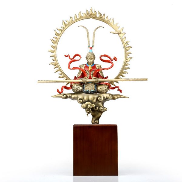 1I904050 Song Wukong Statue Brass (15)