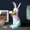 1JC21038 Resin Rabbit Statues Serveware (4)