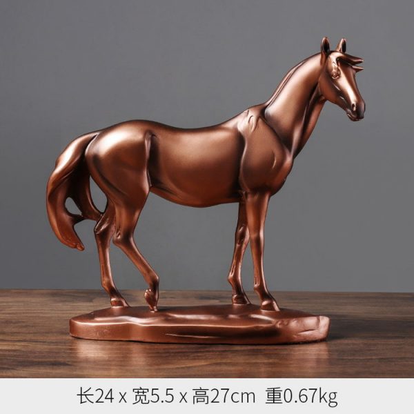 1JA29002 décoration de cheval résine (3)