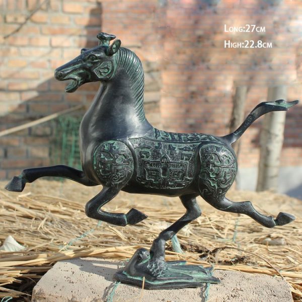 1JA29004 Antique Bronze Horse Sculptures Sale (1)