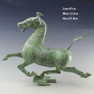 1Распродажа антикварной бронзовой статуи лошади JA29004 (1)