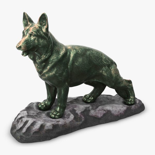 1I801001 Bronze German Shepherd Statue (1)