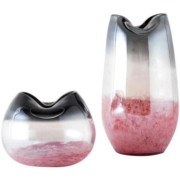 1JC21030 Blush Pink Glass Vase Sale (3)