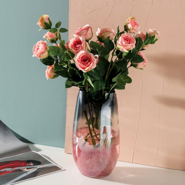 1JC21030 Blush Pink Glass Vase Sale (4)
