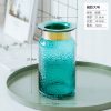 1JC21042 Blue Glass Flower Vase Home Decor (14)