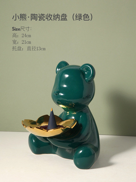 1JC21064 Teddy Bear Statue Table Decoration Sale (22)