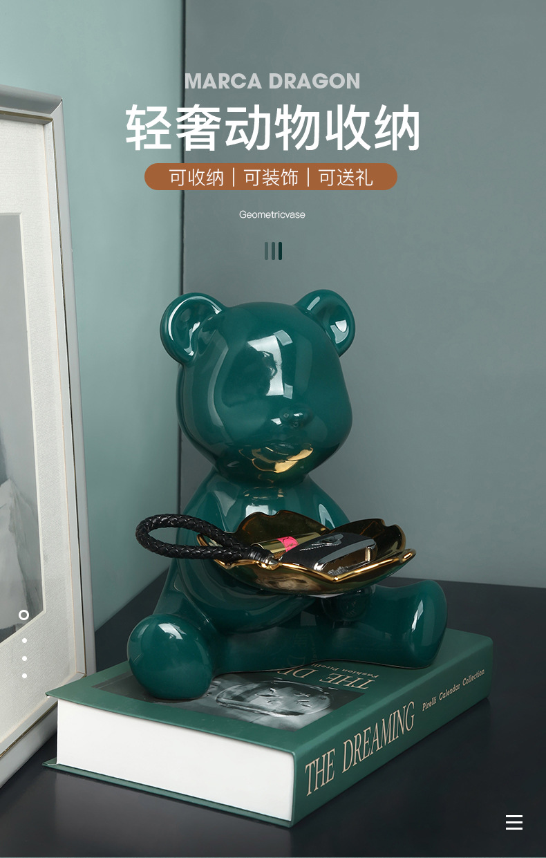 1JC21064 Teddy Bear Statue Table Decoration Sale (3)