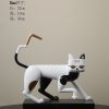 1JC21083 Statue De Chat Resin Cat (18)