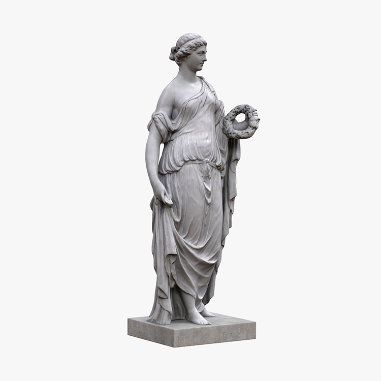 1K810002 Scultura Romanica Flora Statue (1)