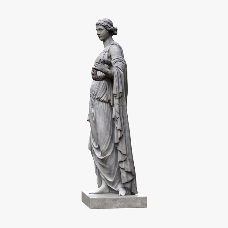 1K810002 Scultura Romanica Flora Statue (3)