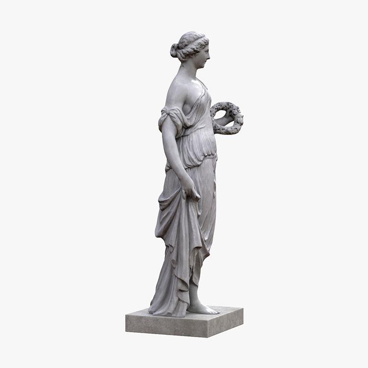 1K810002 Scultura Romanica Flora Statue (6)