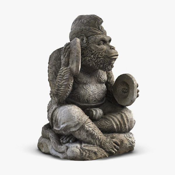 1I805005 Bali Monkey Statue Stone (1)