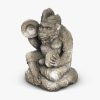 1I805005 Bali Monkey Statue Stone (3)
