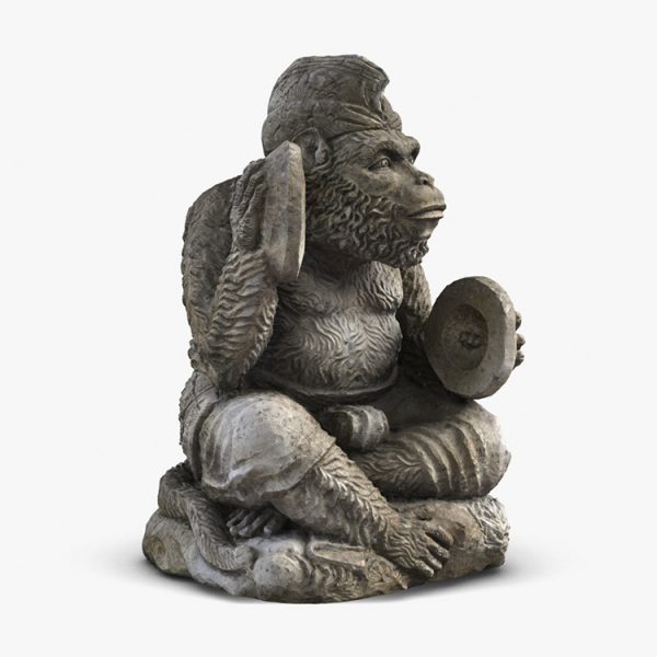 1I805005 Bali Monkey Statue Stone (4)