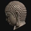1I805008 Buddha Head Statue Bronze (4)