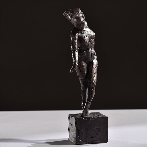 1JA16005 Naked Lady Statue Bronze (5)
