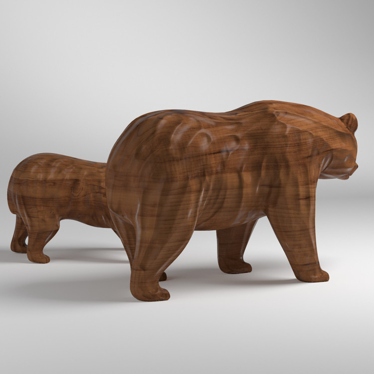 1K908001 Drvene Skulpture Medvjed (4)