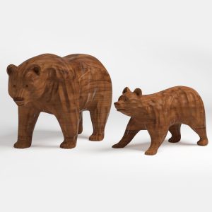 1K908001 Деревянные скульптуры медведя (5)