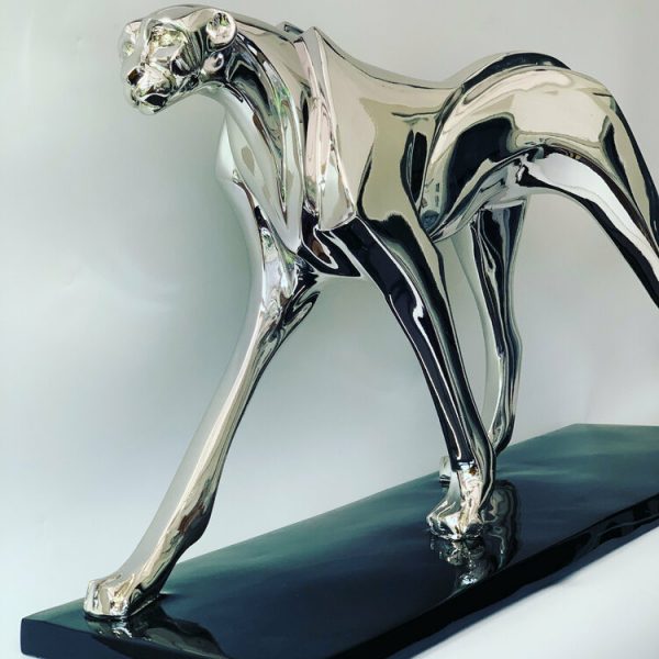 1K909003 Silver Cheetah Statue Sale (1)