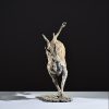 1JA19011 Antelope Statue Bronze Making (4)