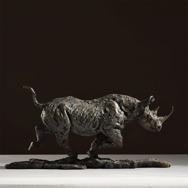 1JA21009 Bronze Rhino Statue China Maker (2)
