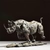 1JA21009 Bronze Rhino Statue China Maker (3)