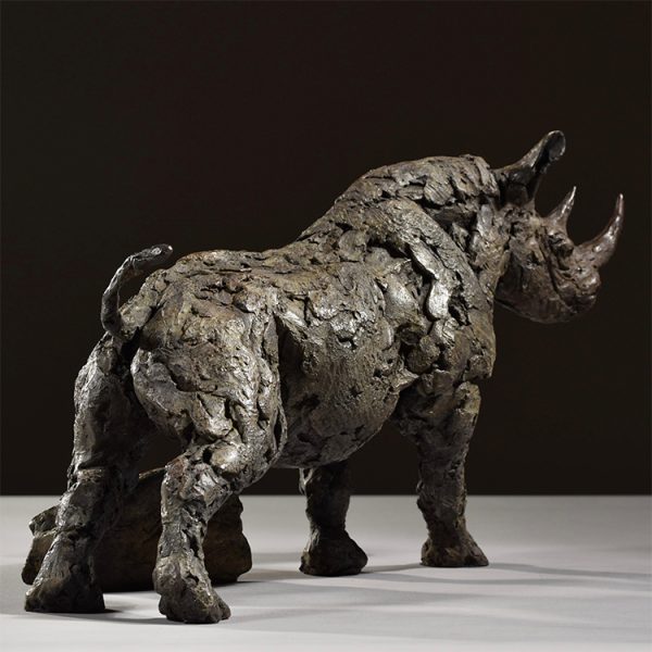 1JA21011 Bronze Rhinoceros Sculpture China Maker (2)